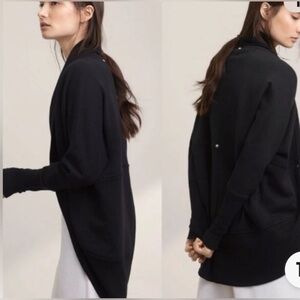 Aritzia Wilfred Black Diderot Cocoon Cardigan  XS